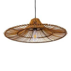 glo-02310-02310_5 GLOBOSTAR® PALERMO 02310 BOHO ΚΡΕΜΑΣΤΟ ΦΩΤΙΣΤΙΚΟ ΠΛΕΓΜΑ ΜΟΝΟΦΩΤΟ 1 X E27 IP20 ΚΑΦΕ ΞΥΛΟ - 