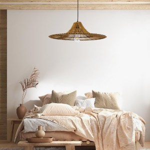 glo-02310-post_261 GLOBOSTAR® PALERMO 02310 BOHO ΚΡΕΜΑΣΤΟ ΦΩΤΙΣΤΙΚΟ ΠΛΕΓΜΑ ΜΟΝΟΦΩΤΟ 1 X E27 IP20 ΚΑΦΕ ΞΥΛΟ - 