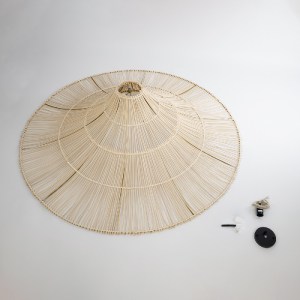 glo-02311-02311_10 GLOBOSTAR® PALERMO 02311 BOHO ΚΡΕΜΑΣΤΟ ΦΩΤΙΣΤΙΚΟ ΠΛΕΓΜΑ ΜΟΝΟΦΩΤΟ 1 X E27 IP20 ΜΠΕΖ ΞΥΛΟ - 