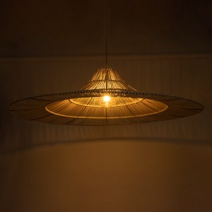 glo-02311-02311_3 GLOBOSTAR® PALERMO 02311 BOHO ΚΡΕΜΑΣΤΟ ΦΩΤΙΣΤΙΚΟ ΠΛΕΓΜΑ ΜΟΝΟΦΩΤΟ 1 X E27 IP20 ΜΠΕΖ ΞΥΛΟ - 