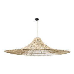 glo-02311-02311_4 GLOBOSTAR® PALERMO 02311 BOHO ΚΡΕΜΑΣΤΟ ΦΩΤΙΣΤΙΚΟ ΠΛΕΓΜΑ ΜΟΝΟΦΩΤΟ 1 X E27 IP20 ΜΠΕΖ ΞΥΛΟ - 