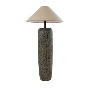 glo-02315-02315_2 GLOBOSTAR® OLIANA 02315 BOHO ΕΠΙΔΑΠΕΔΙΟ ΦΩΤΙΣΤΙΚΟ ΜΟΝΟΦΩΤΟ 1 X E27 IP20 ΓΚΡΙ ΚΕΡΑΜΙΚΟ ΜΕ Μ