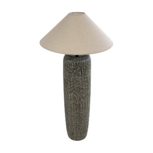 glo-02315-02315_5 GLOBOSTAR® OLIANA 02315 BOHO ΕΠΙΔΑΠΕΔΙΟ ΦΩΤΙΣΤΙΚΟ ΜΟΝΟΦΩΤΟ 1 X E27 IP20 ΓΚΡΙ ΚΕΡΑΜΙΚΟ ΜΕ Μ