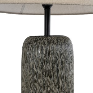 glo-02315-02315_6 GLOBOSTAR® OLIANA 02315 BOHO ΕΠΙΔΑΠΕΔΙΟ ΦΩΤΙΣΤΙΚΟ ΜΟΝΟΦΩΤΟ 1 X E27 IP20 ΓΚΡΙ ΚΕΡΑΜΙΚΟ ΜΕ Μ