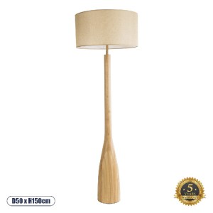 glo-02318-02318_0 GLOBOSTAR® BERKBAY 02318 BOHO ΕΠΙΔΑΠΕΔΙΟ ΦΩΤΙΣΤΙΚΟ ΜΟΝΟΦΩΤΟ 1 X E27 IP20 ΜΠΕΖ ΞΥΛΟ ΜΕ ΜΠΕΖ