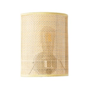 glo-02321-02321_0 GLOBOSTAR® SAOTOME 02321 BOHO ΕΠΙΤΟΙΧΙΟ ΦΩΤΙΣΤΙΚΟ ΑΠΛΙΚΑ ΜΟΝΟΦΩΤΟ 1 X E27 IP20 ΜΠΕΖ ΞΥΛΟ -