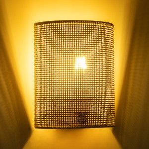 glo-02321-02321_2 GLOBOSTAR® SAOTOME 02321 BOHO ΕΠΙΤΟΙΧΙΟ ΦΩΤΙΣΤΙΚΟ ΑΠΛΙΚΑ ΜΟΝΟΦΩΤΟ 1 X E27 IP20 ΜΠΕΖ ΞΥΛΟ -