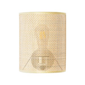 glo-02321-02321_4 GLOBOSTAR® SAOTOME 02321 BOHO ΕΠΙΤΟΙΧΙΟ ΦΩΤΙΣΤΙΚΟ ΑΠΛΙΚΑ ΜΟΝΟΦΩΤΟ 1 X E27 IP20 ΜΠΕΖ ΞΥΛΟ -