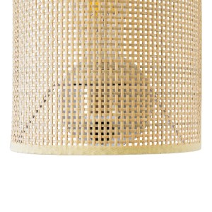 glo-02321-02321_5 GLOBOSTAR® SAOTOME 02321 BOHO ΕΠΙΤΟΙΧΙΟ ΦΩΤΙΣΤΙΚΟ ΑΠΛΙΚΑ ΜΟΝΟΦΩΤΟ 1 X E27 IP20 ΜΠΕΖ ΞΥΛΟ -
