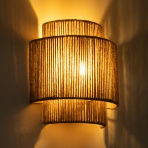glo-02322-02322_2 GLOBOSTAR® MABANA 02322 BOHO ΕΠΙΤΟΙΧΙΟ ΦΩΤΙΣΤΙΚΟ ΑΠΛΙΚΑ ΜΟΝΟΦΩΤΟ 1 X E27 IP20 ΜΠΕΖ ΣΧΟΙΝΙ 