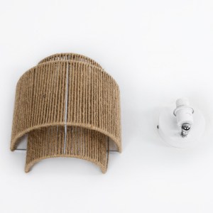 glo-02322-02322_6 GLOBOSTAR® MABANA 02322 BOHO ΕΠΙΤΟΙΧΙΟ ΦΩΤΙΣΤΙΚΟ ΑΠΛΙΚΑ ΜΟΝΟΦΩΤΟ 1 X E27 IP20 ΜΠΕΖ ΣΧΟΙΝΙ 