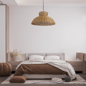 glo-02328-post_250 GLOBOSTAR® MALABO 02328 BOHO ΚΡΕΜΑΣΤΟ ΦΩΤΙΣΤΙΚΟ ΠΛΕΓΜΑ ΜΟΝΟΦΩΤΟ 1 X E27 IP20 ΚΑΦΕ ΞΥΛΟ - Μ
