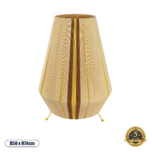 glo-02331-02331_0 GLOBOSTAR® SALERNO 02331 BOHO ΕΠΙΔΑΠΕΔΙΟ ΦΩΤΙΣΤΙΚΟ ΜΟΝΟΦΩΤΟ 1 X E27 IP20 ΜΠΕΖ, ΚΑΦΕ & ΚΙΤΡ