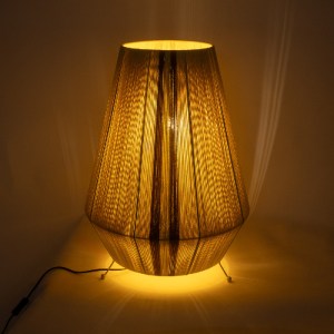 glo-02331-02331_8 GLOBOSTAR® SALERNO 02331 BOHO ΕΠΙΔΑΠΕΔΙΟ ΦΩΤΙΣΤΙΚΟ ΜΟΝΟΦΩΤΟ 1 X E27 IP20 ΜΠΕΖ, ΚΑΦΕ & ΚΙΤΡ