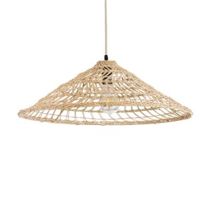 glo-02346-02346_2 GLOBOSTAR® KAIA 02346 BOHO ΚΡΕΜΑΣΤΟ ΦΩΤΙΣΤΙΚΟ ΚΑΜΠΑΝΑ ΜΟΝΟΦΩΤΟ 1 X E27 IP20 ΜΠΕΖ ΞΥΛΟ - Μ6