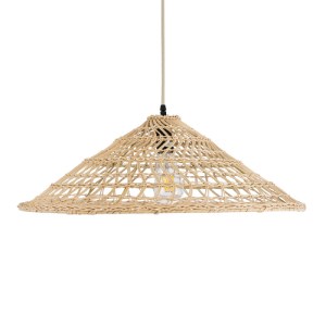 glo-02346-02346_5 GLOBOSTAR® KAIA 02346 BOHO ΚΡΕΜΑΣΤΟ ΦΩΤΙΣΤΙΚΟ ΚΑΜΠΑΝΑ ΜΟΝΟΦΩΤΟ 1 X E27 IP20 ΜΠΕΖ ΞΥΛΟ - Μ6