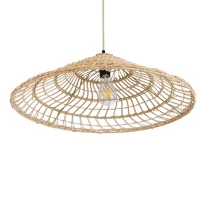 glo-02346-02346_6 GLOBOSTAR® KAIA 02346 BOHO ΚΡΕΜΑΣΤΟ ΦΩΤΙΣΤΙΚΟ ΚΑΜΠΑΝΑ ΜΟΝΟΦΩΤΟ 1 X E27 IP20 ΜΠΕΖ ΞΥΛΟ - Μ6