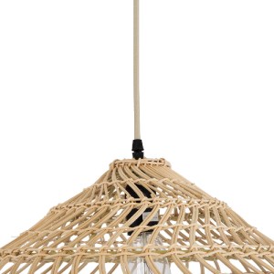 glo-02346-02346_8 GLOBOSTAR® KAIA 02346 BOHO ΚΡΕΜΑΣΤΟ ΦΩΤΙΣΤΙΚΟ ΚΑΜΠΑΝΑ ΜΟΝΟΦΩΤΟ 1 X E27 IP20 ΜΠΕΖ ΞΥΛΟ - Μ6