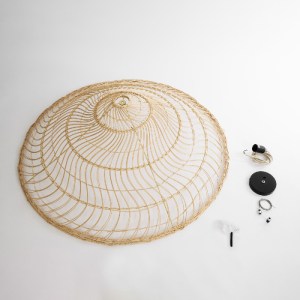 glo-02348-02348_11 GLOBOSTAR® KAIA 02348 BOHO ΚΡΕΜΑΣΤΟ ΦΩΤΙΣΤΙΚΟ ΚΑΜΠΑΝΑ ΜΟΝΟΦΩΤΟ 1 X E27 IP20 ΜΠΕΖ ΞΥΛΟ - Μ1
