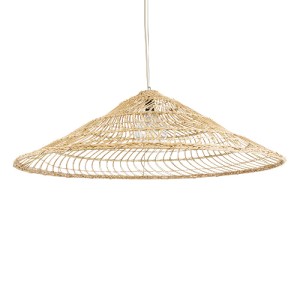 glo-02348-02348_2 GLOBOSTAR® KAIA 02348 BOHO ΚΡΕΜΑΣΤΟ ΦΩΤΙΣΤΙΚΟ ΚΑΜΠΑΝΑ ΜΟΝΟΦΩΤΟ 1 X E27 IP20 ΜΠΕΖ ΞΥΛΟ - Μ1