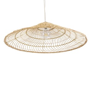 glo-02348-02348_6 GLOBOSTAR® KAIA 02348 BOHO ΚΡΕΜΑΣΤΟ ΦΩΤΙΣΤΙΚΟ ΚΑΜΠΑΝΑ ΜΟΝΟΦΩΤΟ 1 X E27 IP20 ΜΠΕΖ ΞΥΛΟ - Μ1