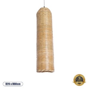 glo-02349-02349_00 GLOBOSTAR® WAIKIKI 02349 BOHO ΚΡΕΜΑΣΤΟ ΦΩΤΙΣΤΙΚΟ ΠΛΕΓΜΑ ΜΟΝΟΦΩΤΟ 1 X E27 IP20 ΜΠΕΖ ΞΥΛΟ - 