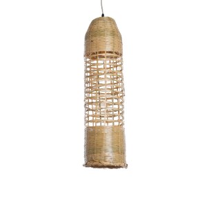 glo-02350-02350_2 GLOBOSTAR® WAIKIKI 02350 BOHO ΚΡΕΜΑΣΤΟ ΦΩΤΙΣΤΙΚΟ ΠΛΕΓΜΑ ΜΟΝΟΦΩΤΟ 1 X E27 IP20 ΜΠΕΖ ΞΥΛΟ - 