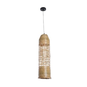 glo-02350-02350_4 GLOBOSTAR® WAIKIKI 02350 BOHO ΚΡΕΜΑΣΤΟ ΦΩΤΙΣΤΙΚΟ ΠΛΕΓΜΑ ΜΟΝΟΦΩΤΟ 1 X E27 IP20 ΜΠΕΖ ΞΥΛΟ - 