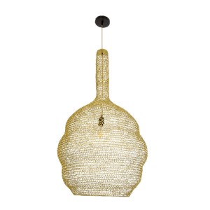 glo-02357-02357_4 GLOBOSTAR® KENTUCKY 02357 VINTAGE ΚΡΕΜΑΣΤΟ ΦΩΤΙΣΤΙΚΟ ΠΛΕΓΜΑ ΜΟΝΟΦΩΤΟ 1 X E27 IP20 ΧΡΥΣΟ ΜΕ