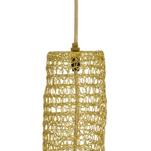 glo-02357-02357_8 GLOBOSTAR® KENTUCKY 02357 VINTAGE ΚΡΕΜΑΣΤΟ ΦΩΤΙΣΤΙΚΟ ΠΛΕΓΜΑ ΜΟΝΟΦΩΤΟ 1 X E27 IP20 ΧΡΥΣΟ ΜΕ