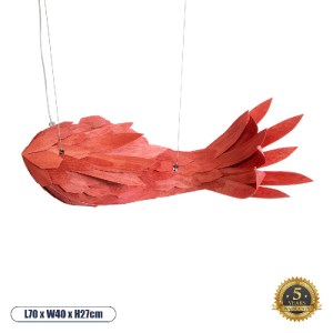 glo-02360-02360_0 GLOBOSTAR® GOURAMI 02360 ΜΟΝΤΕΡΝΟ ΚΡΕΜΑΣΤΟ ΦΩΤΙΣΤΙΚΟ ΟΡΟΦΗΣ ΜΕ ΝΤΟΥΙ 1 X E27 AC 220-240V I