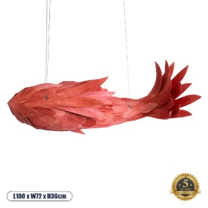 glo-02361-02361_0 GLOBOSTAR® GOURAMI 02361 ΜΟΝΤΕΡΝΟ ΚΡΕΜΑΣΤΟ ΦΩΤΙΣΤΙΚΟ ΟΡΟΦΗΣ ΜΕ ΝΤΟΥΙ 1 X E27 AC 220-240V I