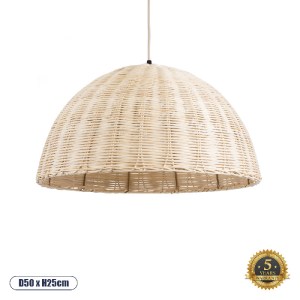 glo-02378-02378_0 GLOBOSTAR® MONTANA 02378 BOHO ΚΡΕΜΑΣΤΟ ΦΩΤΙΣΤΙΚΟ ΚΑΜΠΑΝΑ ΜΟΝΟΦΩΤΟ 1 X E27 IP20 ΜΠΕΖ ΞΥΛΟ -