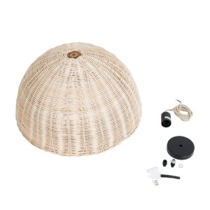 glo-02378-02378_10 GLOBOSTAR® MONTANA 02378 BOHO ΚΡΕΜΑΣΤΟ ΦΩΤΙΣΤΙΚΟ ΚΑΜΠΑΝΑ ΜΟΝΟΦΩΤΟ 1 X E27 IP20 ΜΠΕΖ ΞΥΛΟ -