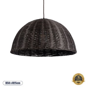 glo-02381-02381_0 GLOBOSTAR® MONTANA 02381 BOHO ΚΡΕΜΑΣΤΟ ΦΩΤΙΣΤΙΚΟ ΚΑΜΠΑΝΑ ΜΟΝΟΦΩΤΟ 1 X E27 IP20 ΚΑΦΕ ΞΥΛΟ -