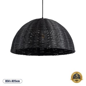 glo-02383-02383_0 GLOBOSTAR® MONTANA 02383 BOHO ΚΡΕΜΑΣΤΟ ΦΩΤΙΣΤΙΚΟ ΚΑΜΠΑΝΑ ΜΟΝΟΦΩΤΟ 1 X E27 IP20 ΜΑΥΡΟ ΞΥΛΟ 