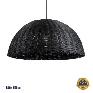 glo-02384-02384_0 GLOBOSTAR® MONTANA 02384 BOHO ΚΡΕΜΑΣΤΟ ΦΩΤΙΣΤΙΚΟ ΚΑΜΠΑΝΑ ΜΟΝΟΦΩΤΟ 1 X E27 IP20 ΜΑΥΡΟ ΞΥΛΟ 