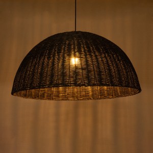 glo-02384-02384_3 GLOBOSTAR® MONTANA 02384 BOHO ΚΡΕΜΑΣΤΟ ΦΩΤΙΣΤΙΚΟ ΚΑΜΠΑΝΑ ΜΟΝΟΦΩΤΟ 1 X E27 IP20 ΜΑΥΡΟ ΞΥΛΟ 