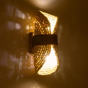 glo-02385-02385_3 GLOBOSTAR® GUAVA 02385 BOHO ΕΠΙΤΟΙΧΙΟ ΦΩΤΙΣΤΙΚΟ ΑΠΛΙΚΑ ΔΙΦΩΤΟ 2 X G9 IP20 ΜΠΕΖ ΞΥΛΟ ΜΕ ΚΑΦ