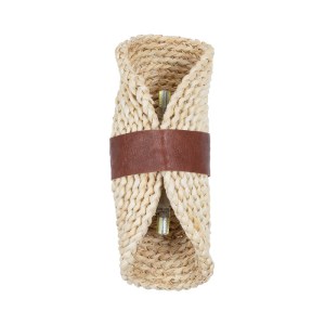 glo-02385-02385_4 GLOBOSTAR® GUAVA 02385 BOHO ΕΠΙΤΟΙΧΙΟ ΦΩΤΙΣΤΙΚΟ ΑΠΛΙΚΑ ΔΙΦΩΤΟ 2 X G9 IP20 ΜΠΕΖ ΞΥΛΟ ΜΕ ΚΑΦ