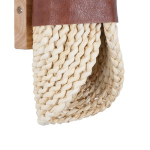 glo-02385-02385_7 GLOBOSTAR® GUAVA 02385 BOHO ΕΠΙΤΟΙΧΙΟ ΦΩΤΙΣΤΙΚΟ ΑΠΛΙΚΑ ΔΙΦΩΤΟ 2 X G9 IP20 ΜΠΕΖ ΞΥΛΟ ΜΕ ΚΑΦ