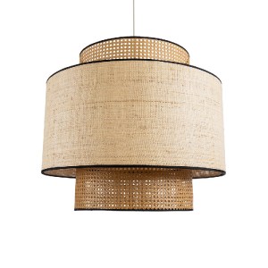 glo-02387-02387_2 GLOBOSTAR® BRAVADO 02387 BOHO ΚΡΕΜΑΣΤΟ ΦΩΤΙΣΤΙΚΟ ΠΛΕΓΜΑ ΜΟΝΟΦΩΤΟ 1 X E27 IP20 ΚΑΦΕ & ΜΠΕΖ 