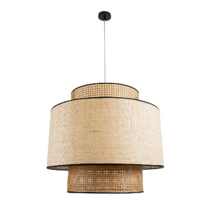 glo-02387-02387_4 GLOBOSTAR® BRAVADO 02387 BOHO ΚΡΕΜΑΣΤΟ ΦΩΤΙΣΤΙΚΟ ΠΛΕΓΜΑ ΜΟΝΟΦΩΤΟ 1 X E27 IP20 ΚΑΦΕ & ΜΠΕΖ 
