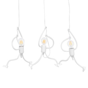glo-10000981-00981_02 GLOBOSTAR® FIGURE 10000981 ΠΑΙΔΙΚΟ ΚΡΕΜΑΣΤΟ ΦΩΤΙΣΤΙΚΟ ΡΑΓΑ ΤΡΙΦΩΤΟ 3 X E27 IP20 ΛΕΥΚΟ ΜΕΤΑ