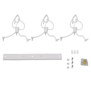 glo-10000981-00981_07 GLOBOSTAR® FIGURE 10000981 ΠΑΙΔΙΚΟ ΚΡΕΜΑΣΤΟ ΦΩΤΙΣΤΙΚΟ ΡΑΓΑ ΤΡΙΦΩΤΟ 3 X E27 IP20 ΛΕΥΚΟ ΜΕΤΑ