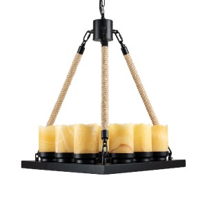 glo-10001021-01021_4 GLOBOSTAR® DOME 10001021 VINTAGE ΚΡΕΜΑΣΤΟ ΦΩΤΙΣΤΙΚΟ ΑΝΑΡΤΗΣΗ ΠΟΛΥΦΩΤΟ 9 X E27 ΜΑΥΡΟ ΜΕΤΑΛΛ