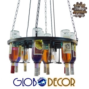glo-10001139-10001139_1 GLOBOSTAR® VINEYARD 10001139 VINTAGE ΚΡΕΜΑΣΤΟ ΦΩΤΙΣΤΙΚΟ ΑΝΑΡΤΗΣΗ ΠΟΛΥΦΩΤΟ 4 X E27 IP20 ΜΑΥ