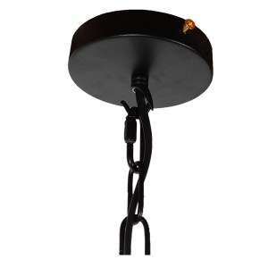 glo-10001142-10001142_7 GLOBOSTAR® LINDELL 10001142 VINTAGE ΚΡΕΜΑΣΤΟ ΦΩΤΙΣΤΙΚΟ ΑΝΑΡΤΗΣΗ ΜΟΝΟΦΩΤΟ 1 X E27 IP20 ΜΑΥΡ