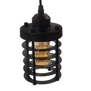 glo-10001145-10001145_3 GLOBOSTAR® DARSEY 10001145 VINTAGE ΚΡΕΜΑΣΤΟ ΦΩΤΙΣΤΙΚΟ ΠΛΕΓΜΑ ΜΟΝΟΦΩΤΟ 1 X E27 IP20 ΜΑΥΡΟ Μ
