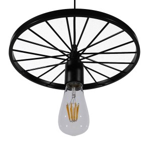 glo-10001161-10001161_6 GLOBOSTAR® CASTOR 10001161 VINTAGE ΚΡΕΜΑΣΤΟ ΦΩΤΙΣΤΙΚΟ ΠΛΕΓΜΑ ΜΟΝΟΦΩΤΟ 1 X E27 IP20 ΜΑΥΡΟ Μ